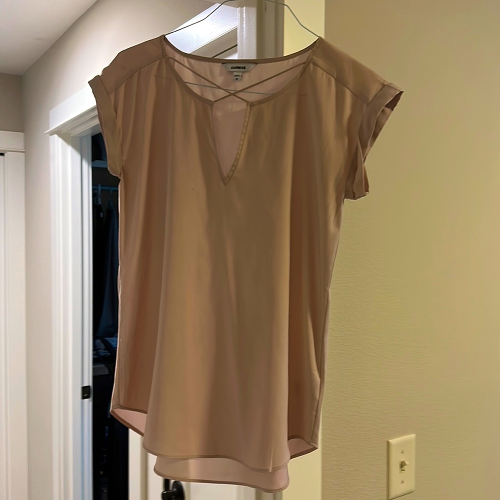 Express Top, blouse in rose pink